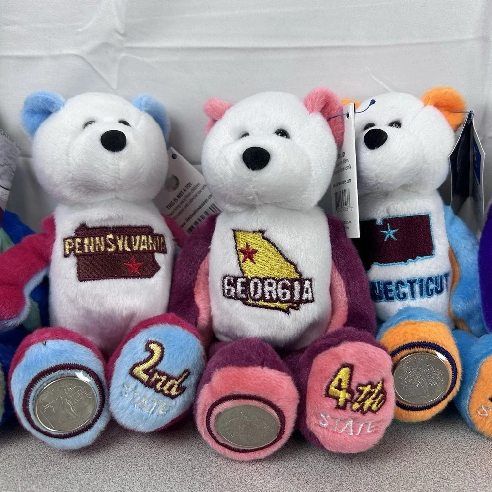 Vintage‎ Limited Treasures State Quarter Coin Bears 50 States 8 Bears Total